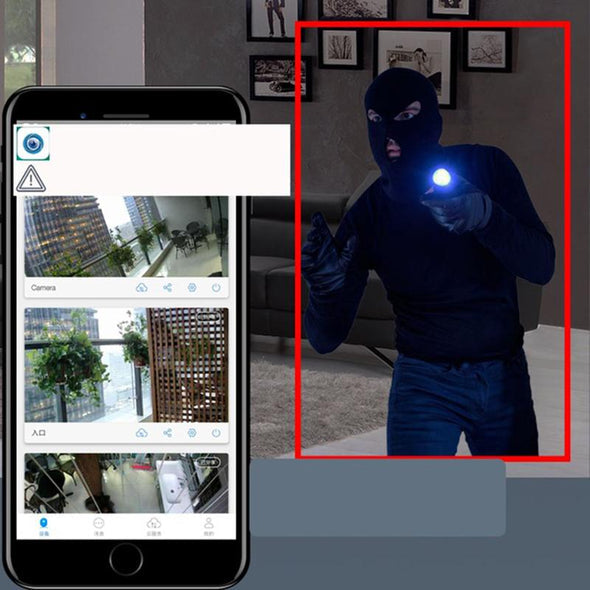 Cámara de seguridad inalámbrica con cámara de bombilla Wifi