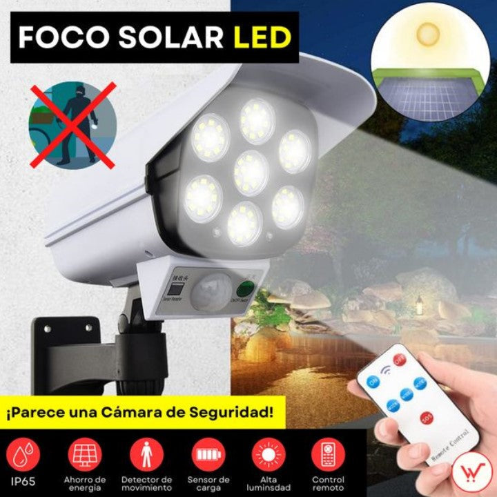 FOCO LED SOLAR - TIPO CAMARA (ORIGINAL)