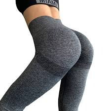 Leggins Mujer Push Up gris S/M