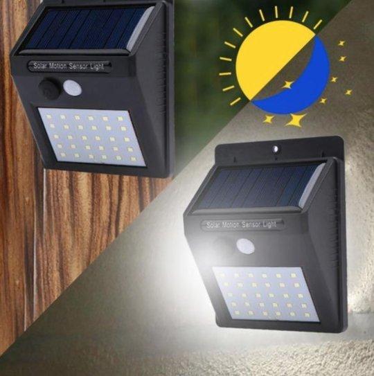 Lámpara Solar con Sensor de Movimiento